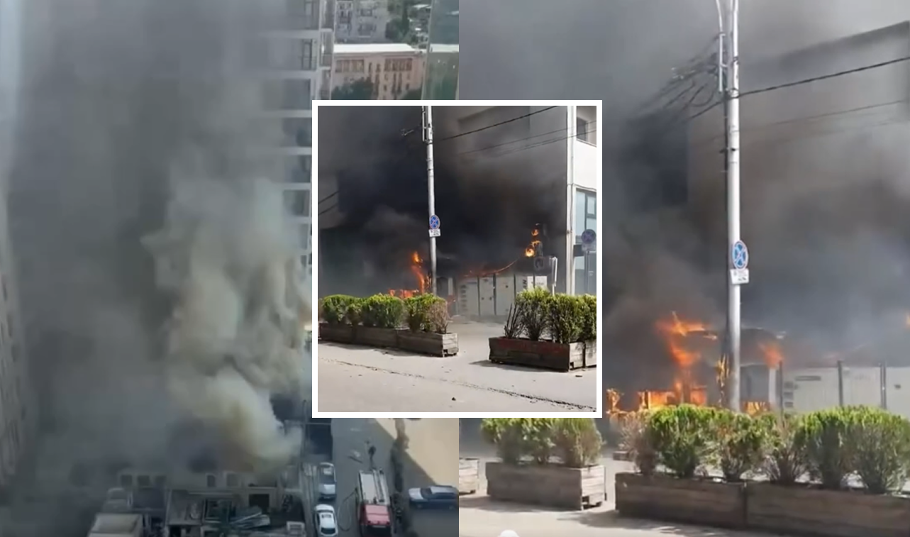 VIDEO: ცეცხლი სავარაუდოდ, ერთ-ერთი დაწესებულების აგრეგატს გაუჩნდა - სპორტის სასახლის მიმდებარედ გაჩენილი ხანძარი ლიკვიდირებულია