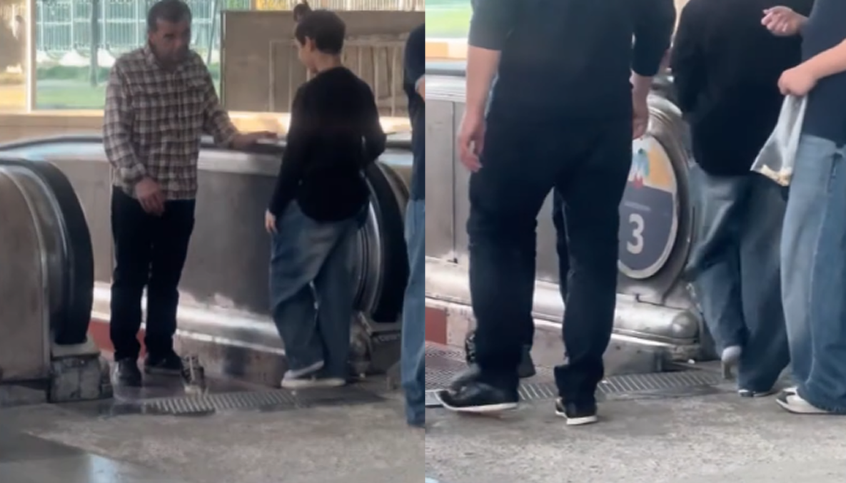 VIDEO: ბიჭს ესკალატორში ფეხი მოჰყვა - ვრცელდება კადრები მეტრო "ახმეტელიდან"