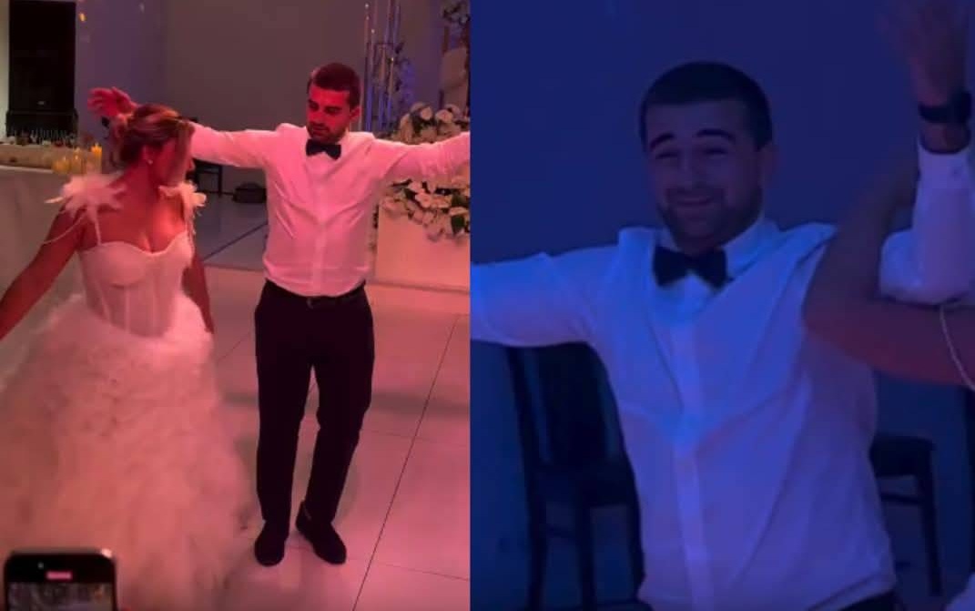VIDEO: სიძის რეაქცია, როცა ქორწილში ცეკვის დროს პატარძალს ილეთები შეეშალა – ვიდეომ მილიონობით ნახვა დააგროვა