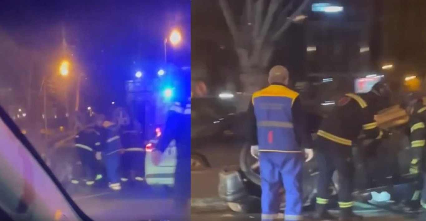 VIDEO: ვრცელდება, "მტკვრის სანაპიროზე" გვიან ღამით მომხდარი უმძიმესი ავარიის კადრები